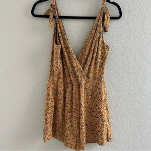 Urban outfitters surplice floral romper